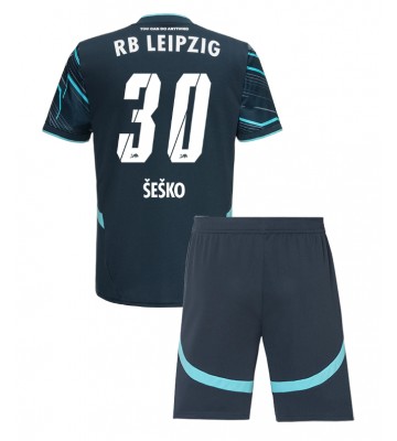 RB Leipzig Benjamin Sesko #30 Tercera Equipación Niños 2024-25 Manga Corta (+ Pantalones cortos)